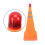 Collapsible Traffic Cone 70x30x30CM Dual 6