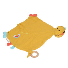 Stoff Cuddle Snuggle Decken Baumwolle Tigerform Beißring Zum Kauen Beruhigung Baby Komfortdecke