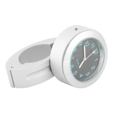 Handlebar Mount Waterproof Watch for Motorcycles 22/25mm with Built-In Battery