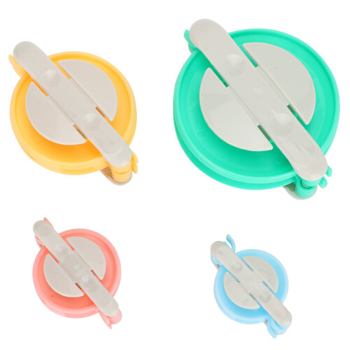 4 Größen Pompon Maker Kit Kunststoff Flusenball Stricknadel Set 2