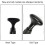 Detachable SUP Black Extendable Paddle Oar Stand 11