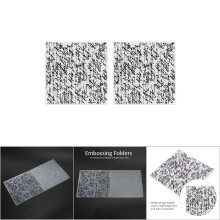 2pcs Embossing Folders Concave Convex Scrapbooking Templates for Handcraft DIY