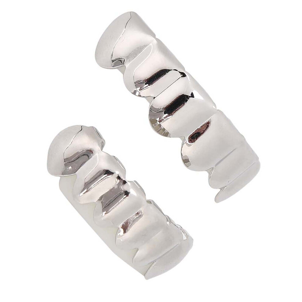 Shiny Brass Halloween Teeth Prop Accessory in Gold, Silver, Rose Gold & Black-image-OPC-PJM9FTF-NEW