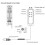 Controlador de cama elevadora de 8 pines, PVC, IP66, control de mano 4