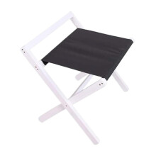Foldable Luggage Rack Made of Solid Wood, Foldable Luggage Rack 56x38x55cm in White for Hotels