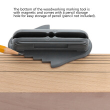 Multifunctional Woodworking Center Scriber, Gray, 100x58x50mm