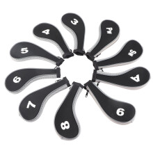 10pcs Neoprene Golf Club Iron Head Covers Putter