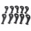 10pcs Neoprene Golf Club Iron Head Covers Putter 3