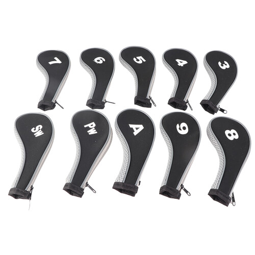 10pcs Neoprene Golf Club Iron Head Covers Putter 2