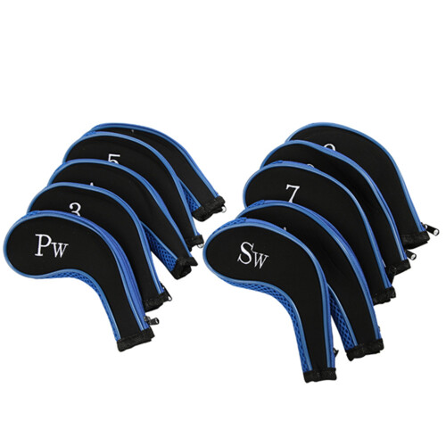 10pcs Neoprene Golf Club Iron Head Covers Putter 2