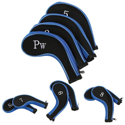 10pcs Neoprene Golf Club Iron Head Covers Putter 1