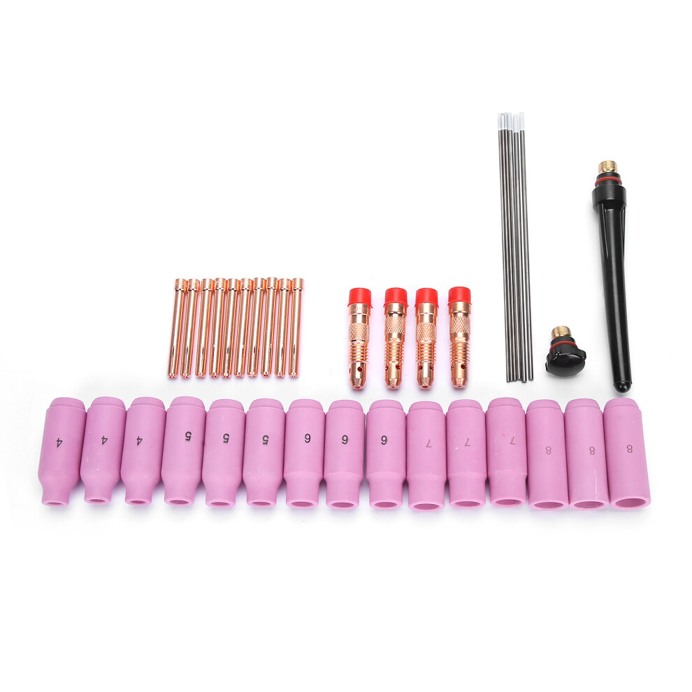 37pcs TIG Wearing Parts Set Welding Torch Kit Gas-image-OPC-PJM9H7R-NEW