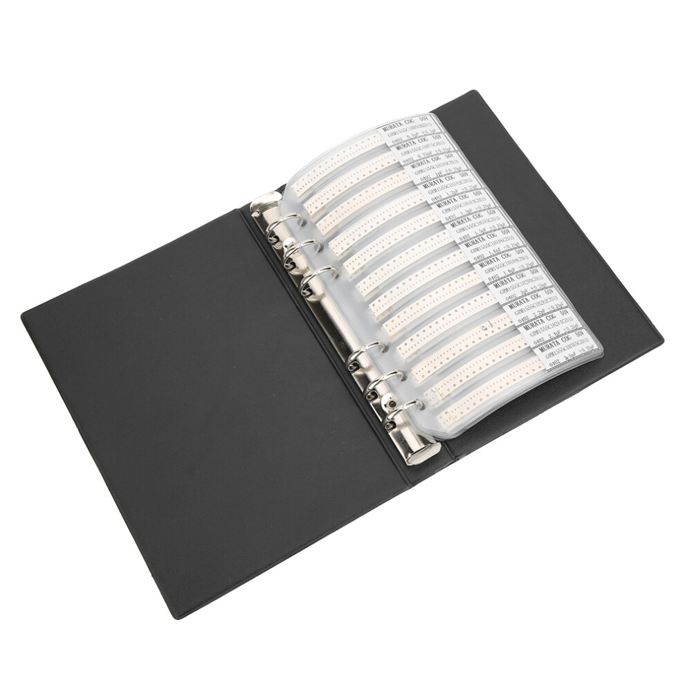0402 Series 80 Values Capacitors Assorted Kit, Black Plastic Sample Book 3461340968165