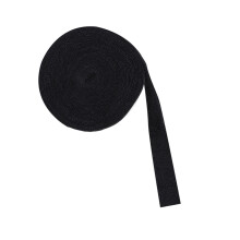 10 Meter Racket Grip Tape for Tennis & Badminton Black Polyester Fiber