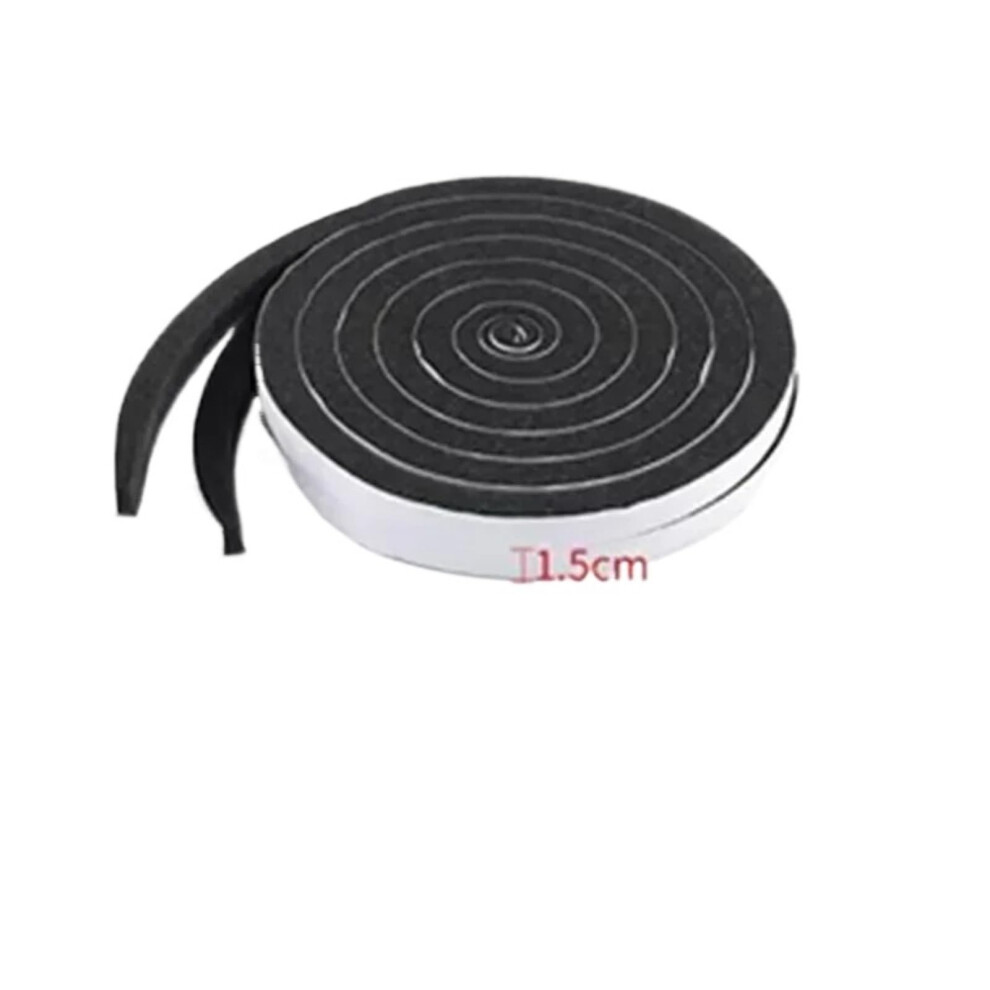 Multi-Purpose Foam Weather Stripping Tape 4M Self-Adhesive Black Door Seal Strip 15Mm Windproof Soundproof Dustproof 6276012450872