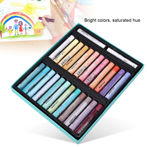 24+2 Ölfarb-Stick-Set, Softwachs-Kreiden, Kinder-Kunstmaterialien
