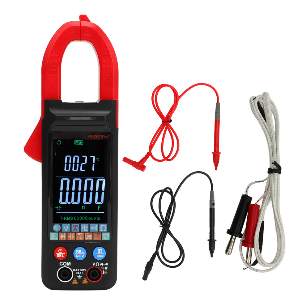 Digital Clamp Meter Auto Ranging AC DC Voltmeter