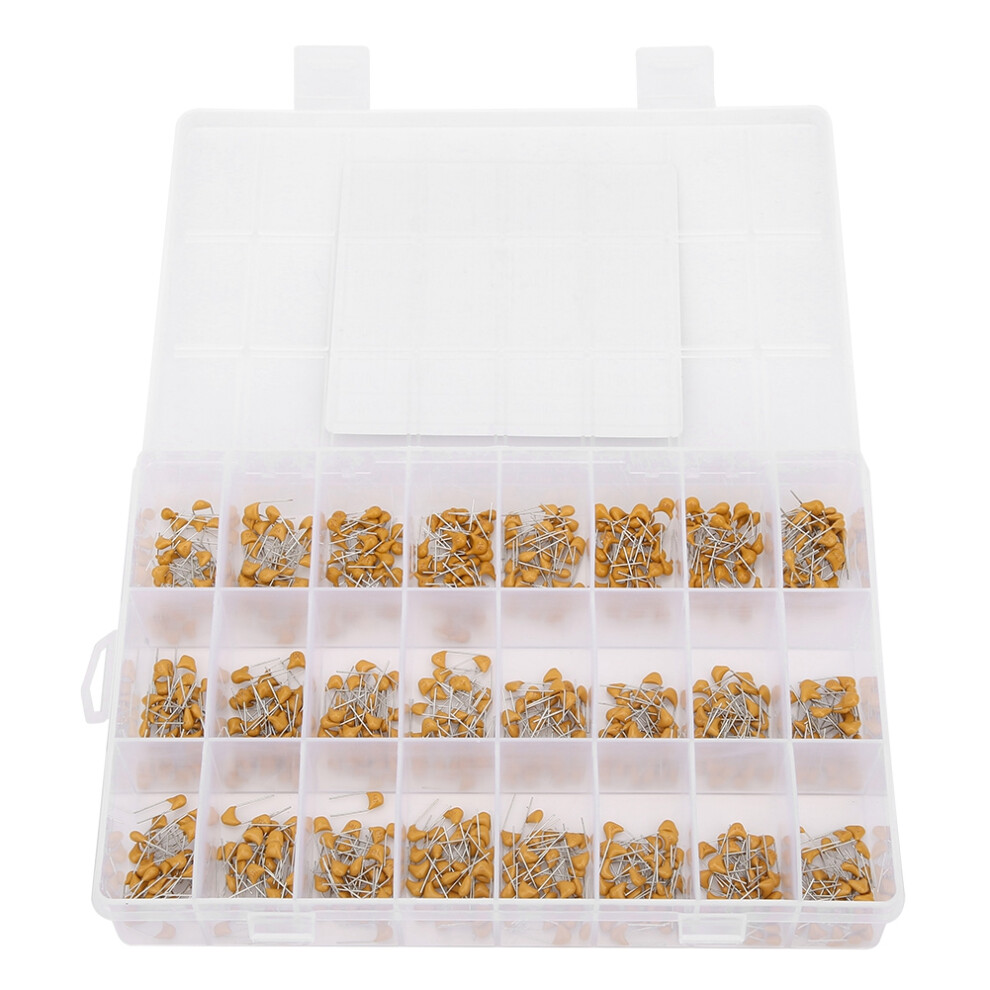 Versatile 720Pcs 24-Type 0.1Uf-100Nf 50V Capacitor Set W/ Box 7901340974446
