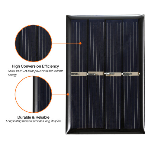 0.28W 2V Waterproof Mini Solar Panel Polycrystalline 2PCS 1