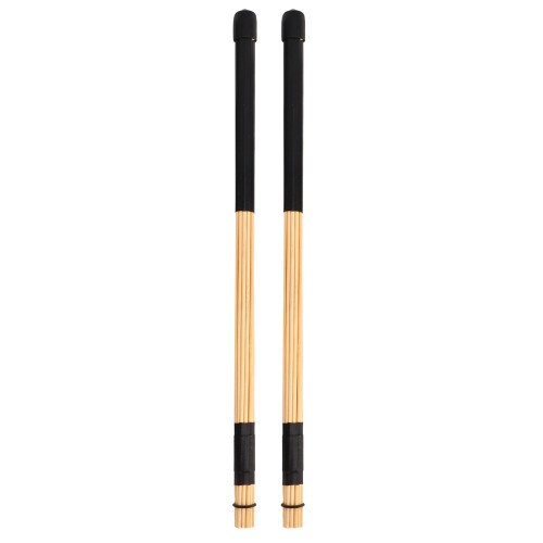 1 par de baquetas de bambú para jazz negras percusión 1
