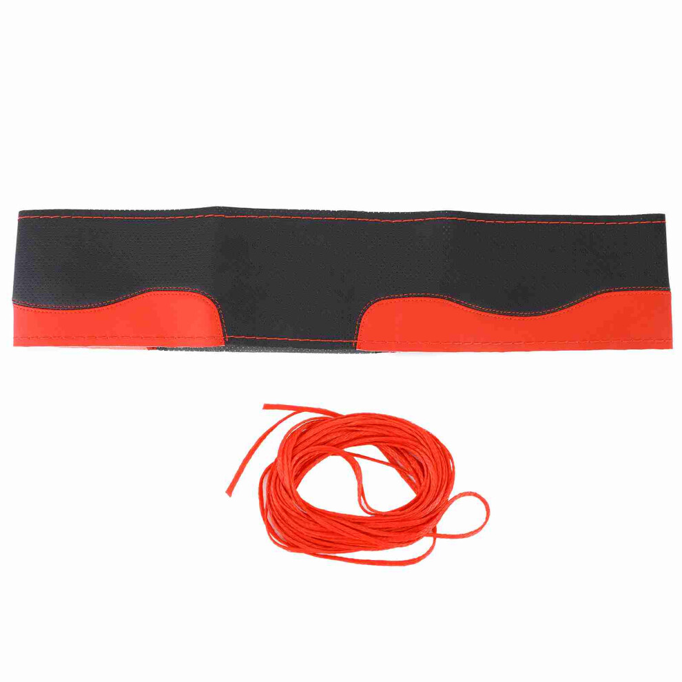 Universal Steering Wheel Cover 15In Diy Orange 9121376621369