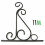 (White) Classic Romantic Wrought Iron Flower Stand Hook Wrought Iron Plants Pots Hooks 15