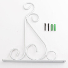 (White) Classic Romantic Wrought Iron Flower Stand Hook Wrought Iron Plants Pots Hooks