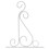 (White) Classic Romantic Wrought Iron Flower Stand Hook Wrought Iron Plants Pots Hooks 12