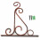 (White) Classic Romantic Wrought Iron Flower Stand Hook Wrought Iron Plants Pots Hooks 16