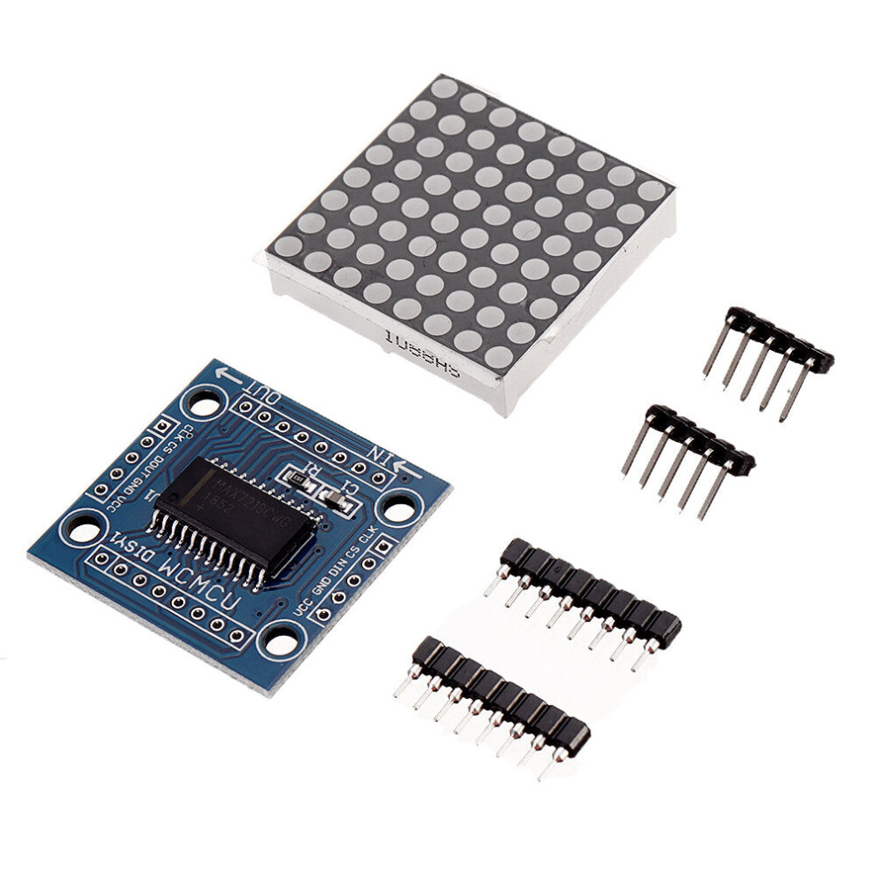 5Pcs Dot Matrix Module Microcontroller Led Module Display Module Max7219 Diy Kit 8727971242186