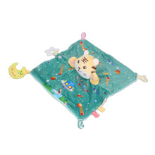 Plüschtier Sicherheitsdecke Weiches Plüsch Cartoon Süßer Tiger Sicherheitsdecke Spielzeug Geburtstagsgeschenk Grün