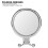 Folding 5X Magnification Silver Cosmetic Mirror with Double Sided Surface 13