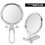 Folding 5X Magnification Silver Cosmetic Mirror with Double Sided Surface 12