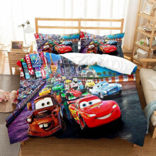 (#17, Double 200*200cm) Gift For Cars Fans Single Double Bedding Sets