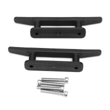Marine Deck Cleat for Kayak Canoe Black 16.5cm with Screws