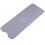 Grau PVC-Duschmatte 40x100 cm Saugnäpfe 2