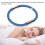 Vier-Ring-Antistatisches Silikonarmband Blau 36 g 11