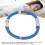 Vier-Ring-Antistatisches Silikonarmband Blau 36 g 9