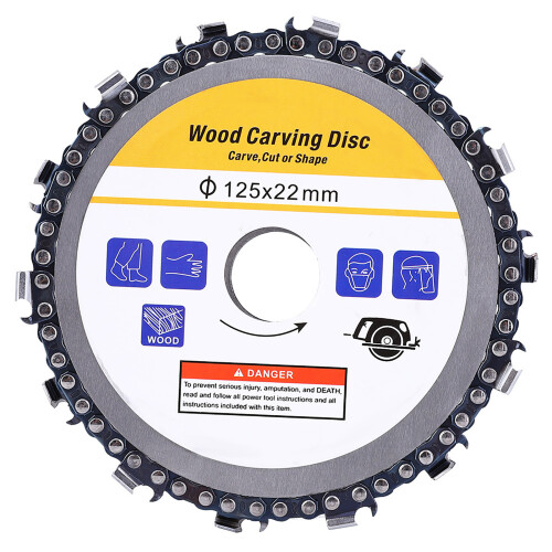 5 Inch Carbide Chain Saw Disc Angle Grinder Blade for Wood/Plastic 1