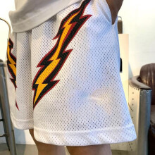 Herren Mesh Shorts Atmungsaktive Mesh-Sweatpants Fitness-Trainings-Shorts Freizeit-Mode-Shorts mit Taschen