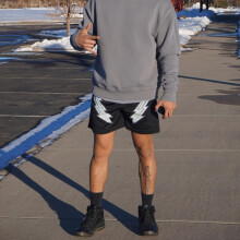 Herren Mesh-Shorts Atmungsaktive Mesh-Sweatpants Fitness-Trainings-Shorts Freizeit-Mode-Shorts mit Taschen