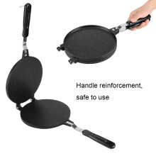 Haushalts-Aluminium-Ei-Rollenmacher Waffel-Form 39x17cm schwarz