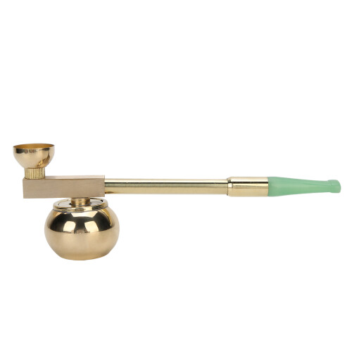 Dual Purpose Brass Water Smoke Pipe Portable Mini Filter Model 108 1