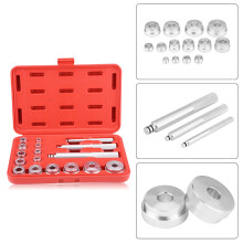 17-Piece Aluminum Wheel Bearing Race & Seal Driver Set with Red Case