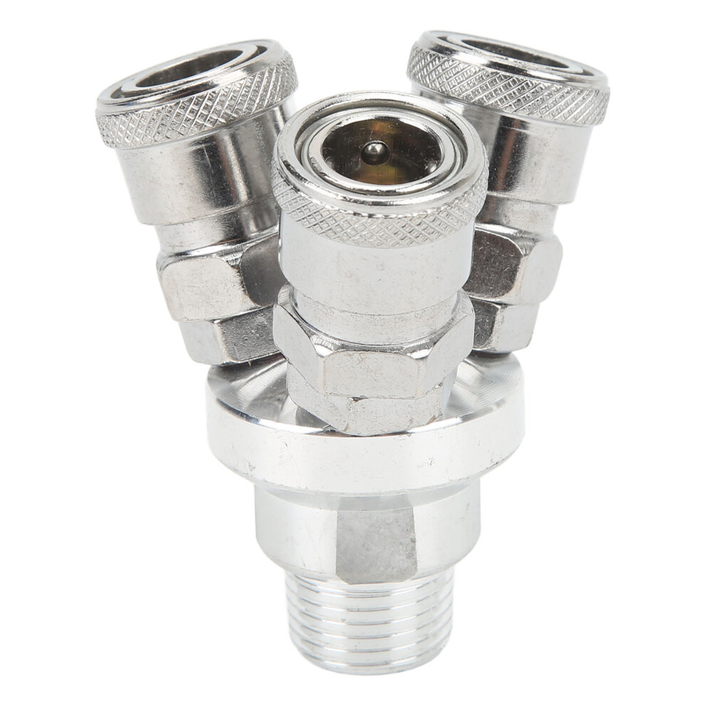 Reliable G1/2 3 Way Quick Coupler Swivel Air Compressor Fittings Universal Male 4641340993018