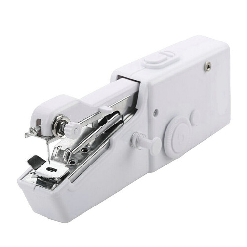 Mini Handheld Electric Sewing Machine Portable Cordless 21x6.5x3.5cm White 1