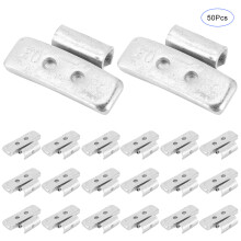 50pcs 0.71oz Clip-On Balance Weights for Steel Wheels up to 17in