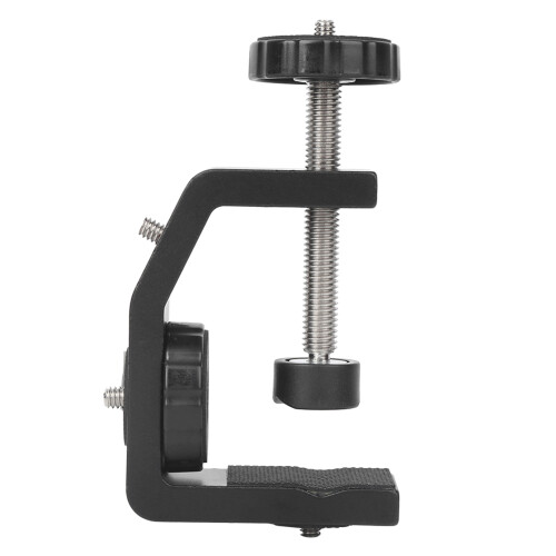 Adjustable Black Aluminium C Clamp for Camera Tripod Desk Setup 1
