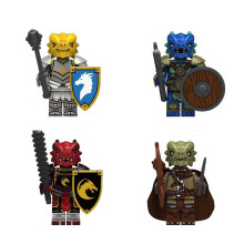 4pcs Medieval series Dragon Knight Minifigures Toy