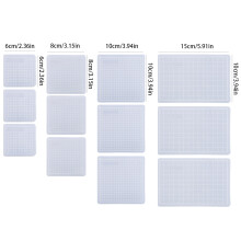 3PCs Translucent Non-slip Cutting Mats 15x10cm Craft Board Set